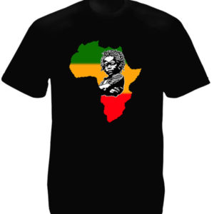 Afrique Rasta Tshirt Noir Homme en Coton Rasta Baby