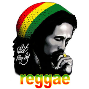 Tshirt Blanc Bob Marley Reggae Rasta Beanie