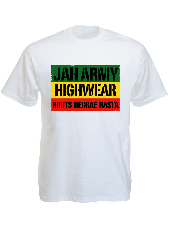 Tshirt Blanc Jah Army Highwear