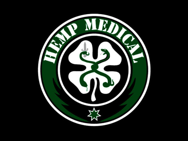 Hemp Medical Tee Shirt Noir Coton Homme Cannabis Médicinale