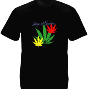 T-shirt Noir en Coton Songs of Freedom de Bob Marley
