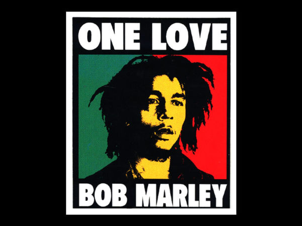 Tshirt Noir Manches Courtes Coton Portrait Artistique Bob Marley