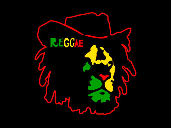Tee Shirt de Reggae Noir à Manches Courtes Lion Conquérant Cowboy