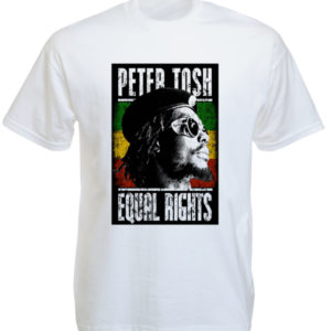 T-Shirt Blanc Peter Tosh Equal Rights à Manches Courtes